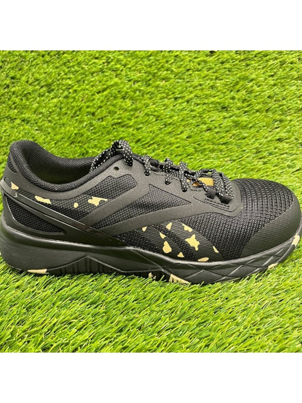 Reebok Nanoflex TR Womens Size 6.5D Black Camo Composite Toe Safety Work Shoes